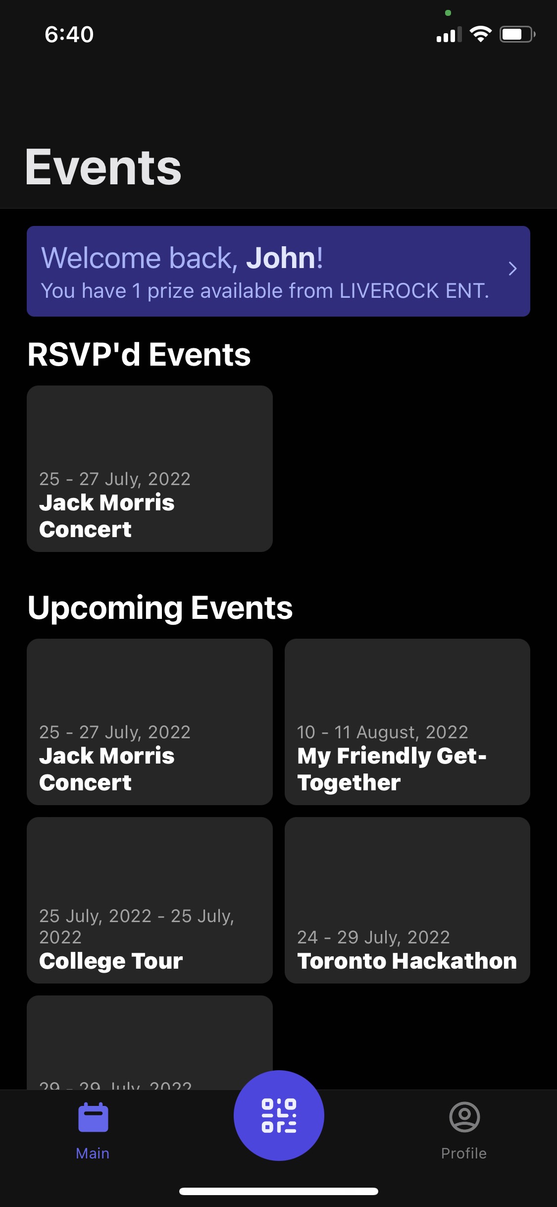 EVENTure Event Planner Screenshot